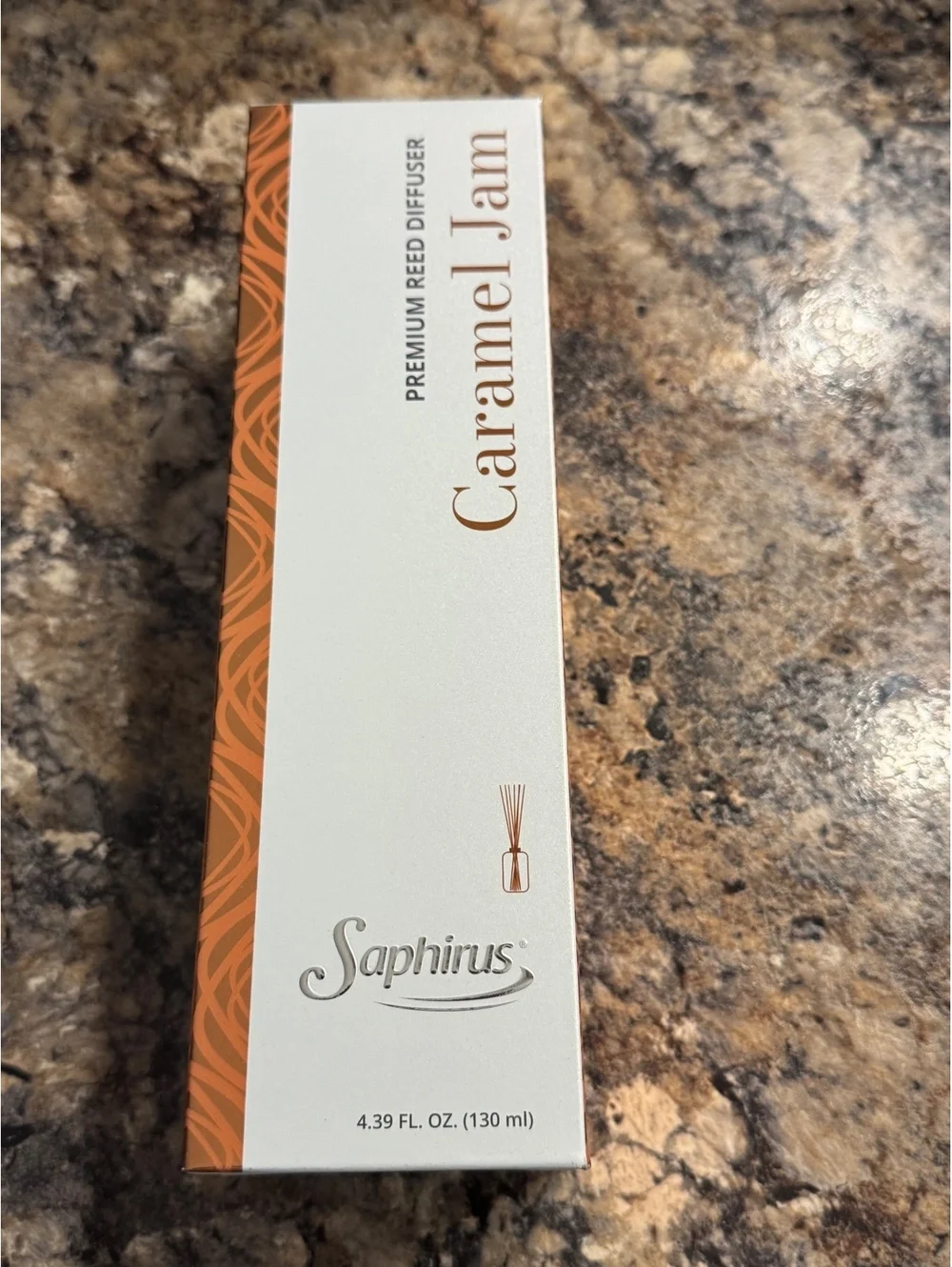 Saphirus Caramel Jam Premium Reed Diffuser 4.39 FL OZ (130 ml)